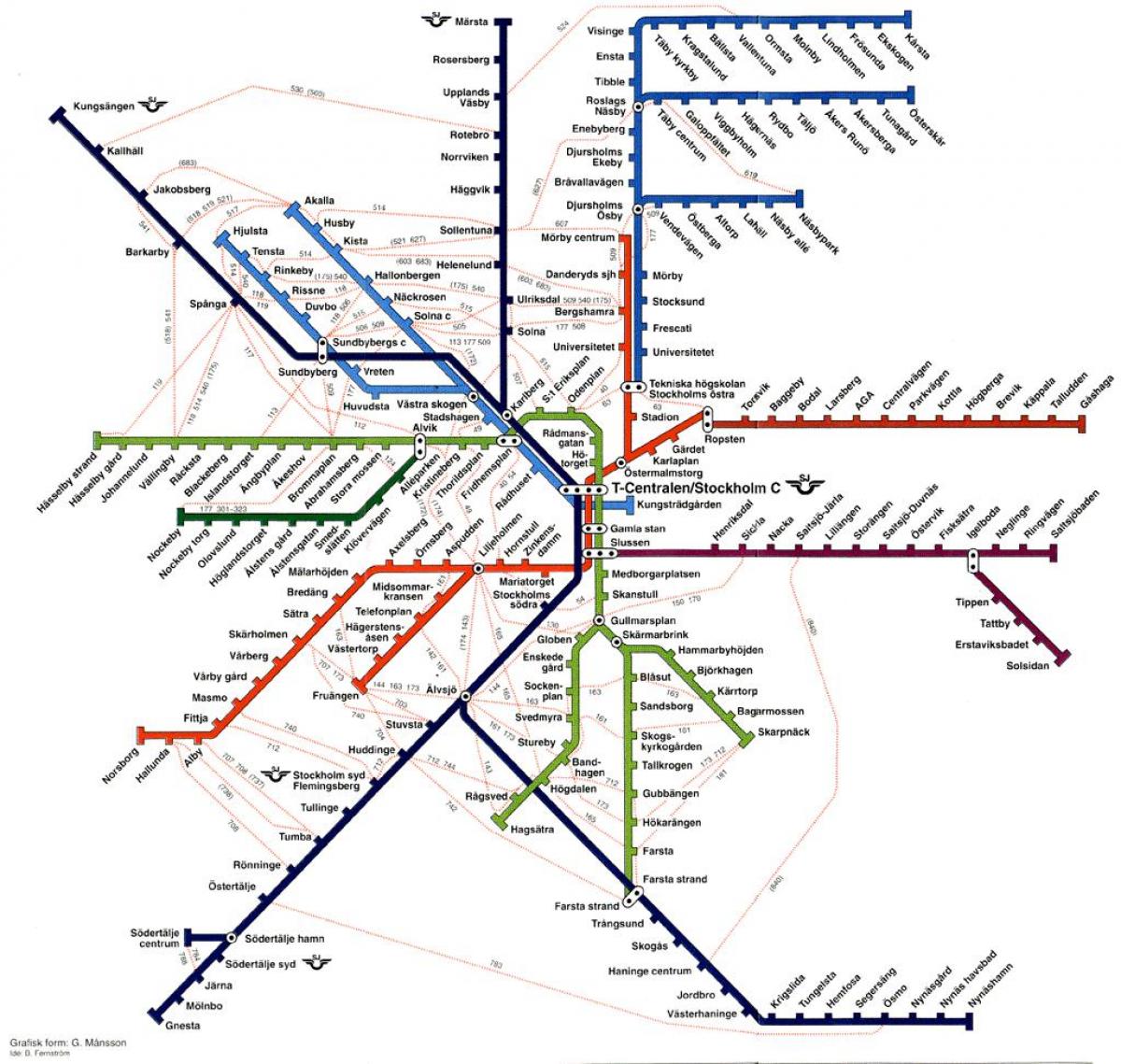 sl ٹرین کا نقشہ