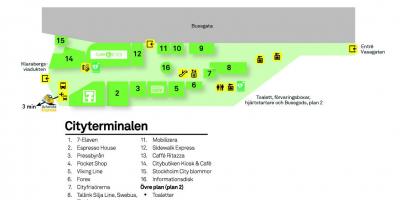 Arlanda ایکسپریس راستے کا نقشہ