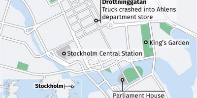 نقشہ کے drottninggatan سٹاک ہوم