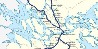 سٹاک ہوم pendeltag نقشہ