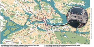 نقشہ کے slussen سٹاک ہوم