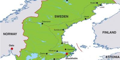 دارالحکومت کے سویڈن کا نقشہ