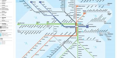 Sl tunnelbana نقشہ
